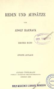 Reden und Aufsätze by Adolf von Harnack