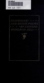 Cover of: Hermoine: and other poems