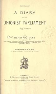 Cover of: A diary of the Unionist parliament, 1895-1933.