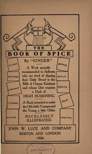 Cover of: The book of spice by Wallace Irwin
