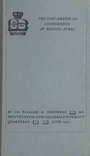 Cover of: The Pan-American conference at Buenos Aires