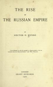 Cover of: The rise of the Russian empire by Saki