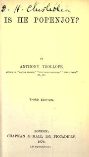 Cover of: Is he Popenjoy? by Anthony Trollope