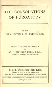Cover of: The consolations of purgatory