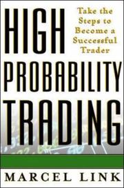 Cover of: High Probability trading by Marcel Link