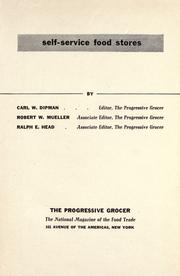 Cover of: Self-service food stores by Carl William Dipman