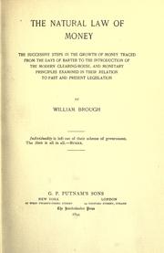 The natural law of money by Brough, William