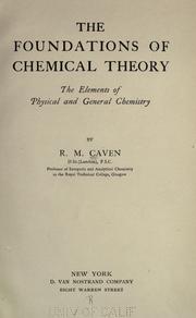 Cover of: foundations of chemical theory