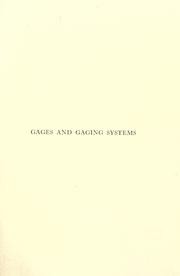 Cover of: Gages and gaging systems by Joseph Vincent Woodworth