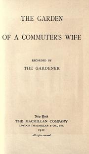 Cover of: The garden of a communter's wife