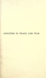 Cover of: Aviation in peace and war
