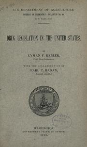 Cover of: Drug legislation in the United States by Lyman F. Kebler, Lyman F. Kebler