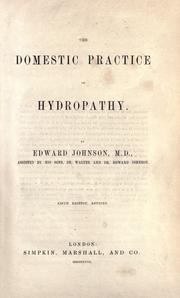 Cover of: The domestic practice of hydropathy