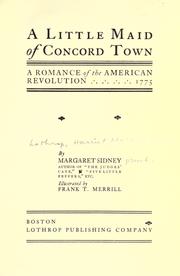 Cover of A little maid of Concord town