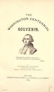 The Washington centennial souvenir by Frederick Saunders