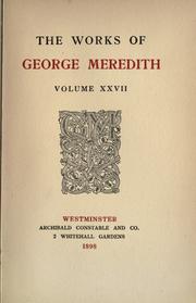 Cover of: The works of George Meredith. by George Meredith, George Meredith