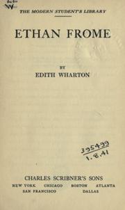 Cover of: Ethan Frome by Edith Wharton