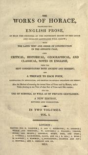 Cover of: The works of Horace by Horace