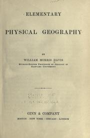 Cover of: Elementary physical geography