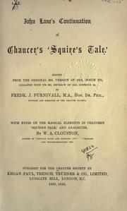 Cover of: [Publications] by Chaucer Society, London