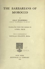 Cover of: The barbarians of Morocco