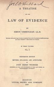 A treatise on the law of evidence by Simon Greenleaf
