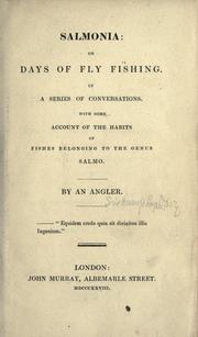 Cover of: Salmonia by Sir Humphry Davy, Sir Humphry Davy