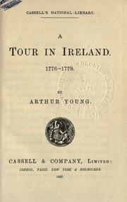 Cover of: A tour in Ireland, 1776-1779. by Young, Arthur