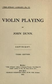 Violin playing by Dunn, John