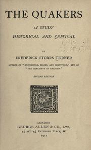 Cover of: Quakers