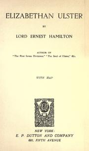 Elizabethan Ulster by Hamilton, Ernest Lord