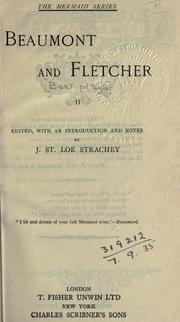 Cover of: The works of Francis Beaumont and John Fletcher. by Francis Beaumont