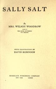 Cover of: Sally Salt by Mrs. Woodrow Wilson