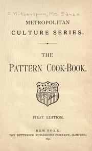 Cover of: The Pattern cook-book. by 