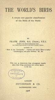 Cover of: The world's birds by Frank Finn, Frank Finn