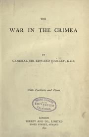 Cover of: The war in the Crimea by Hamley, Edward Bruce Sir