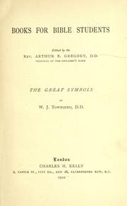 Cover of: The great symbols by W. J. Townsend