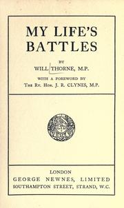 Cover of: My life's battles