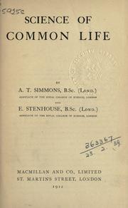 Cover of: Science of common life.