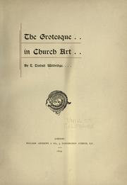 The grotesque in church art by T. Tindall Wildridge