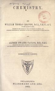 Cover of: Chemistry by William Thomas Brande