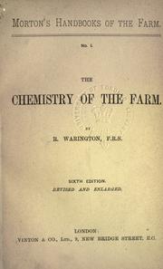 Cover of: The chemistry of the farm. by R. Warington