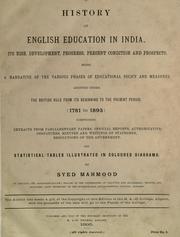 A history of English education in India by Syed Mahmood