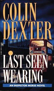 Cover of: Last Seen Wearing by Colin Dexter