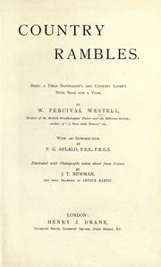 Cover of: Country rambles. by W. Percival Westell