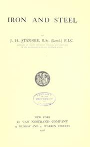 Cover of: Iron and Steel