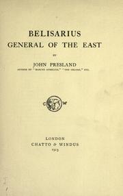 Cover of: Belisarius: General of the East.