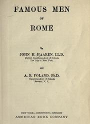 Cover of: Famous men of Rome