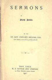 Cover of: Sermons by Phillips Brooks
