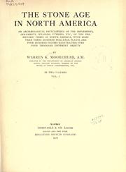 Cover of: The stone age in North America by Warren King Moorehead